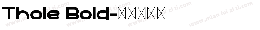 Thole Bold字体转换